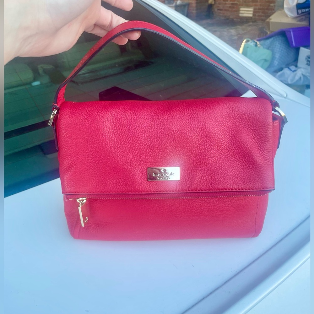 ♠️ kate spade Leila Pebbled Leather Flap Shoulder Bag ♠️ - Picture 2 of 16